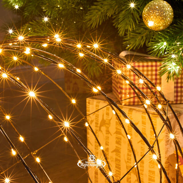 Светодиодный шар Сиело Стеллато 40 см, 260 теплых белых LED ламп, таймер, IP44 Winter Deco