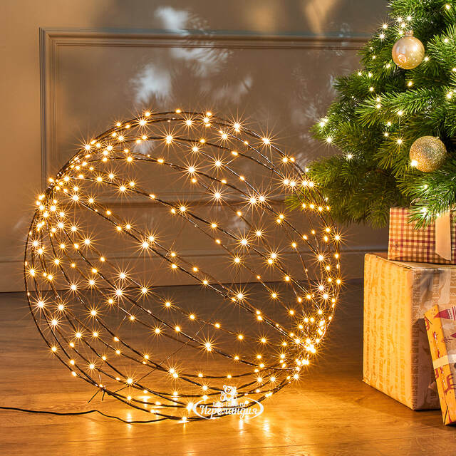 Светодиодный шар Сиело Стеллато 50 см, 320 теплых белых LED ламп, таймер, IP44 Winter Deco