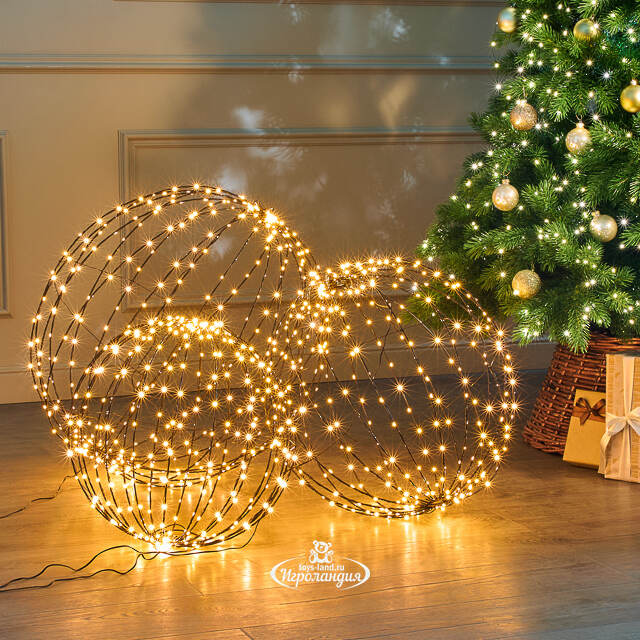 Светодиодный шар Сиело Стеллато 50 см, 320 теплых белых LED ламп, таймер, IP44 Winter Deco