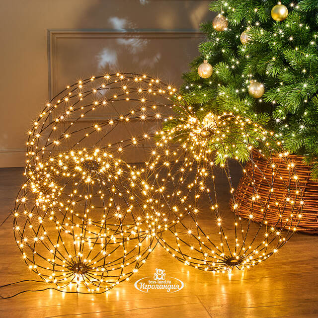 Светодиодный шар Сиело Стеллато 50 см, 320 теплых белых LED ламп, таймер, IP44 Winter Deco