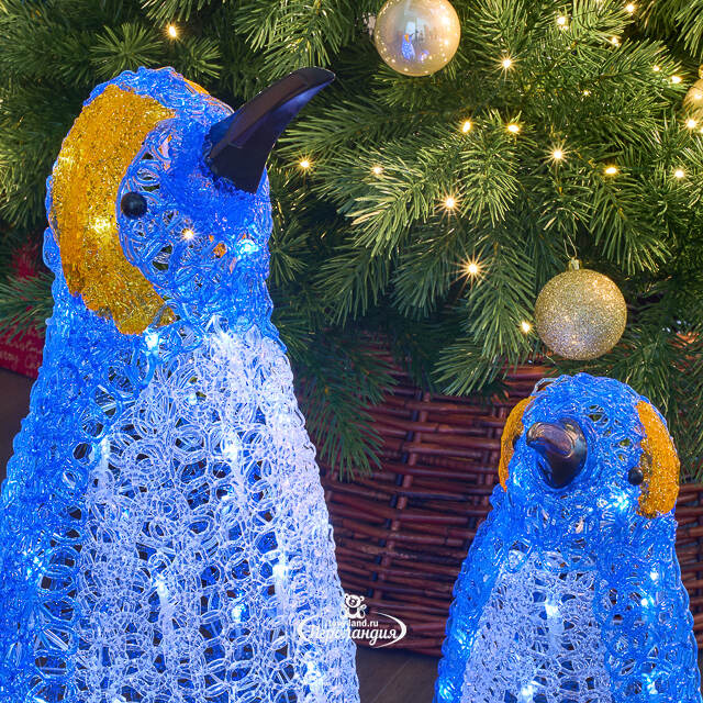 Набор светодиодных фигур Семейство Императорских Пингвинов 34-64 см, 144  холодных белых LED ламп, IP44 Winter Deco