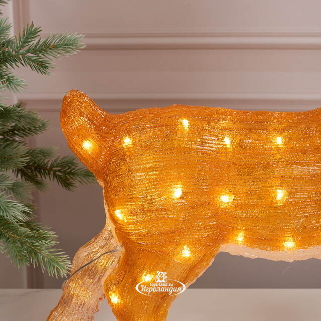 Светодиодный олень Норман 63 см, 80 теплых белых LED ламп, акрил, IP44 Winter Deco