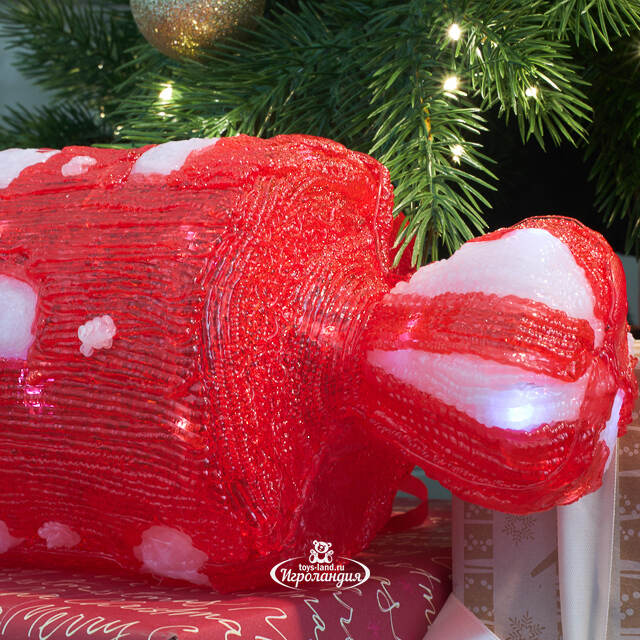 Светодиодная фигура Конфета в горошек - Bonne Аnnee 43 см, 40 холодных белых LED ламп, акрил, IP44 Winter Deco