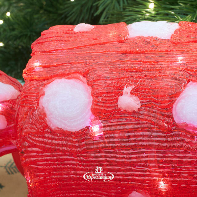 Светодиодная фигура Конфета в горошек - Bonne Аnnee 43 см, 40 холодных белых LED ламп, акрил, IP44 Winter Deco