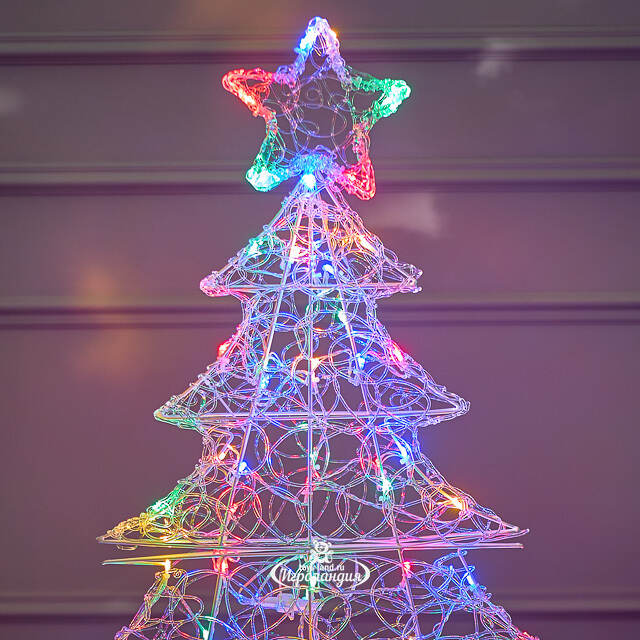 Светодиодная елка Luci Colorate 100 см, 70 разноцветных LED ламп, акрил, IP44 Winter Deco