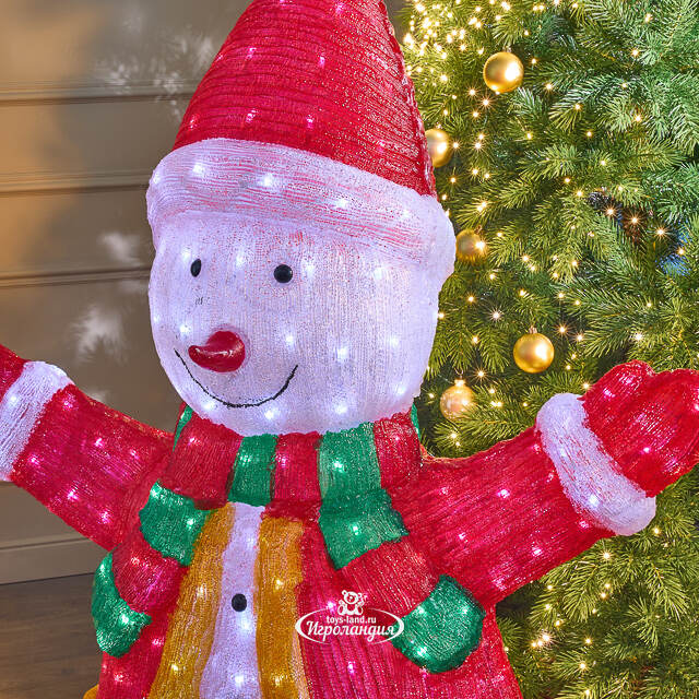 Светодиодная фигура Снеговик - Festa Allegra 145 см, 400 холодных белых LED ламп, акрил, IP44 Winter Deco