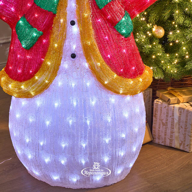 Светодиодная фигура Снеговик - Festa Allegra 145 см, 400 холодных белых LED ламп, акрил, IP44 Winter Deco
