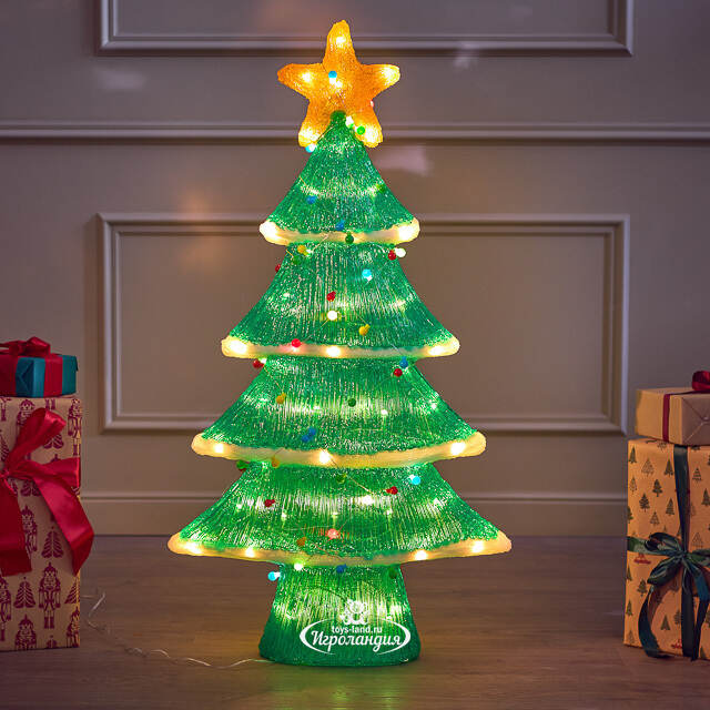 Светодиодная елка - Новогоднее веселье 103 см, 150 разноцветных LED ламп, акрил, IP44 Winter Deco