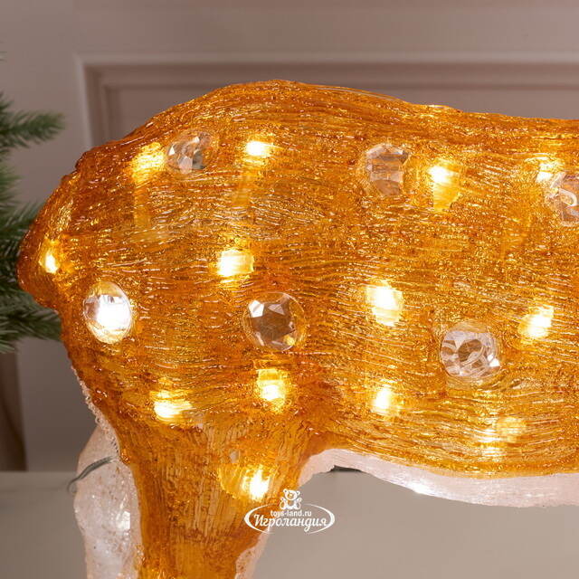 Светодиодный Олень Малышка Лана 54 см, 70 теплых белых LED ламп, акрил, IP44 Winter Deco