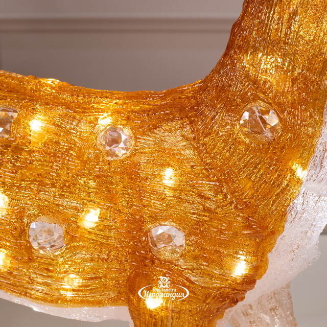 Светодиодный Олень Малышка Лана 54 см, 70 теплых белых LED ламп, акрил, IP44 Winter Deco