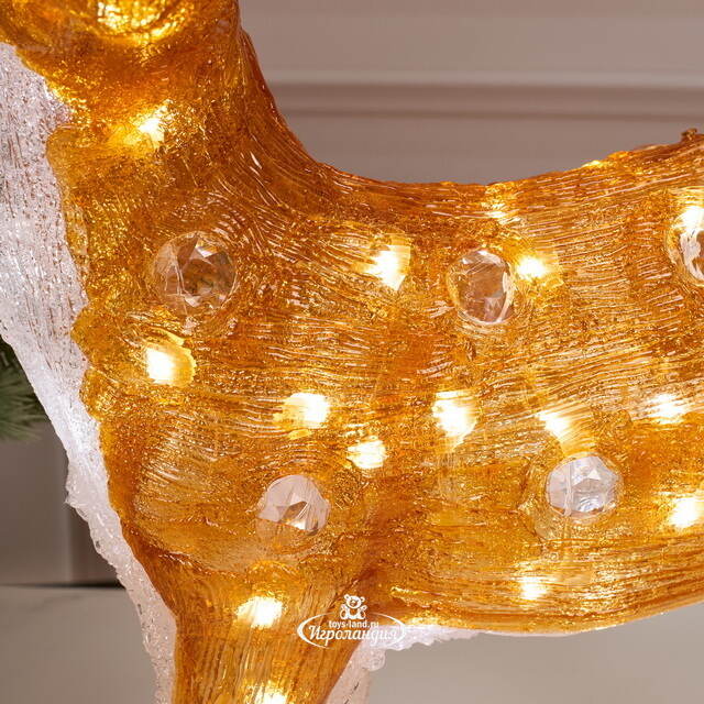 Светодиодный Олень Малышка Лана 54 см, 70 теплых белых LED ламп, акрил, IP44 Winter Deco