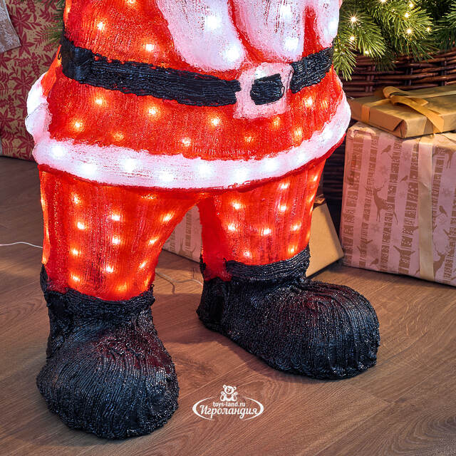 Светодиодная фигура Санта Клаус - Бонн Анни 89 см, 300 холодных белых LED ламп, акрил, IP44 Winter Deco