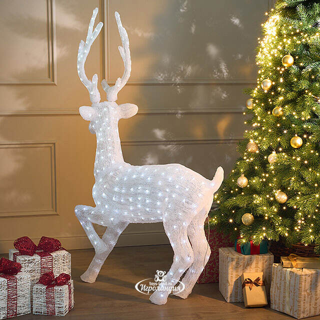 Светодиодный Олень Дартон 144 см, 300 холодных белых LED ламп, акрил, IP44 Winter Deco
