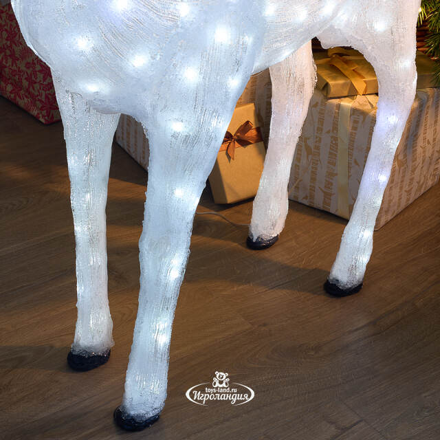 Светодиодный Олень Роско 135 см, 190 холодных белых LED ламп, акрил, IP44 Winter Deco