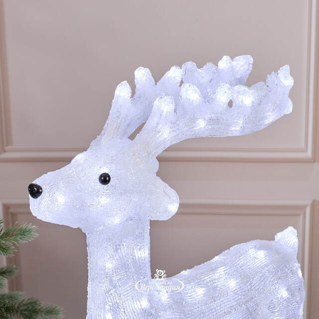 Светодиодная фигура Олень Фейт 62 см, 80 холодных белых LED ламп, акрил, IP44 Winter Deco