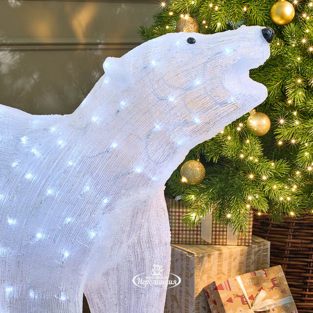 Светодиодная фигура Медведь - Abitante Artico 100 см, 200 холодных белых LED ламп, IP44 Winter Deco