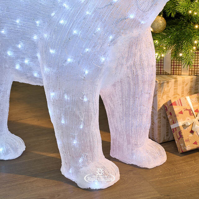 Светодиодная фигура Медведь - Abitante Artico 100 см, 200 холодных белых LED ламп, IP44 Winter Deco