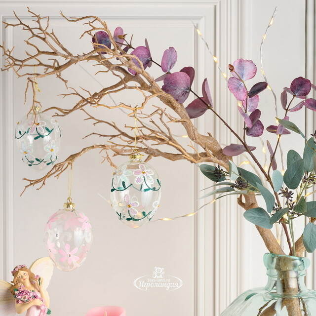 Искусственная ветка Эвкалипт Дымчатый 88 см, пурпурный Edelman (Эдельман)