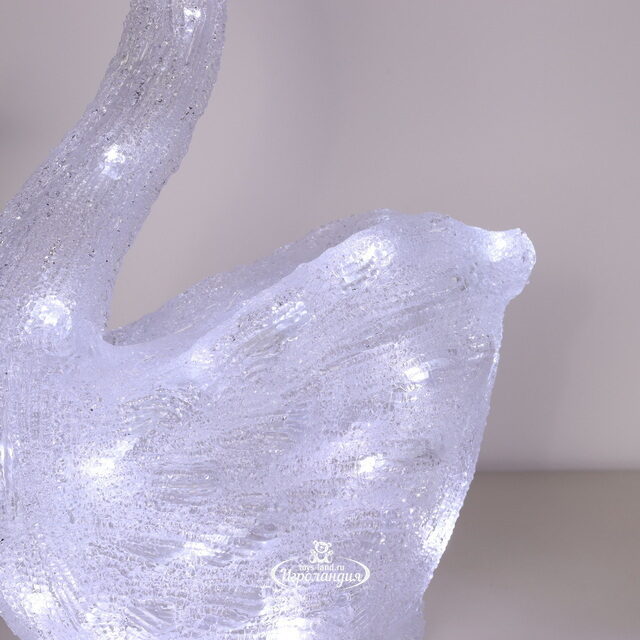 Светодиодная фигура Лебедь Свэн 40 см, 40 холодных белых LED ламп, IP44 Winter Deco