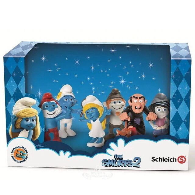 Игровой набор фигурок Schleich Кино Смурфики 2 Schleich