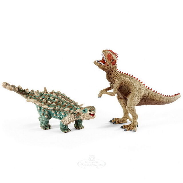 Набор фигурок Динозавры: Сайшания и Гигантозавр 12 см 2 шт Schleich