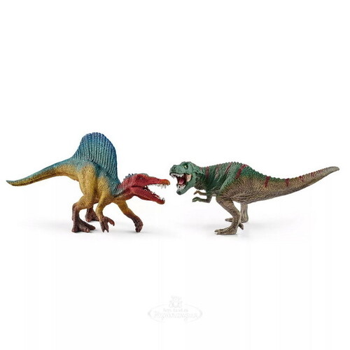Набор фигурок Динозавры: Спинозавр и Тираннозавр Рекс 2 шт Schleich