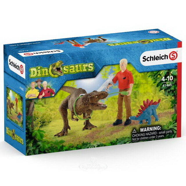 Игровой набор Атака Тираннозавра Рекса с фигурками и аксессуарами Schleich