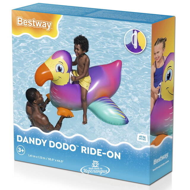 Надувная игрушка для плавания Dandy Dodo 141*113 см Bestway