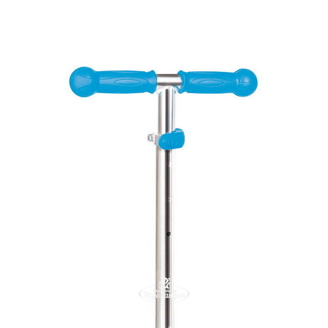 Трехколесный самокат Globber Primo Lights, светящиеся колеса 121/80 мм, голубой Globber (Глоббер)