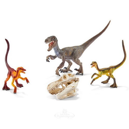 Игровой набор Велоцирапторы на охоте с фигурками динозавров Schleich
