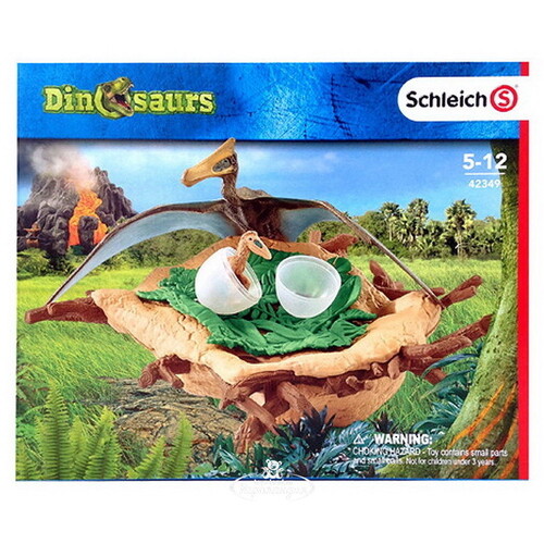 Игровой набор Гнездо динозавров с фигурками кетцалькоатлей Schleich