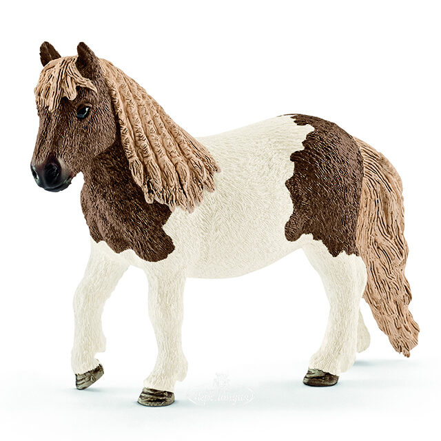 Игровой набор Конюх с Шотландским пони и жеребенком Schleich