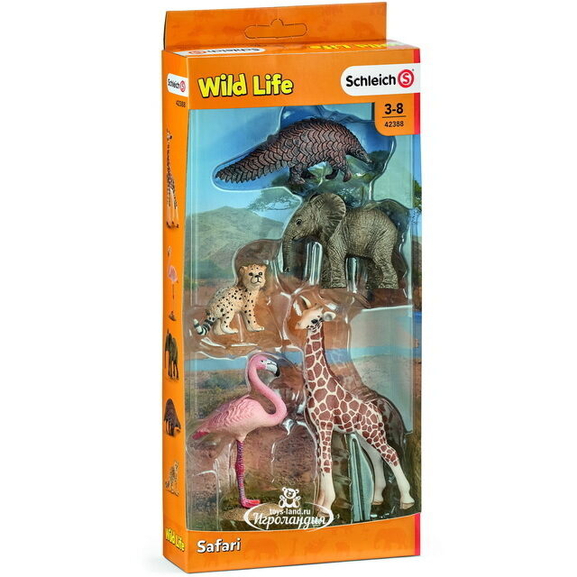 Набор фигурок Животные Саванны 5 шт Schleich