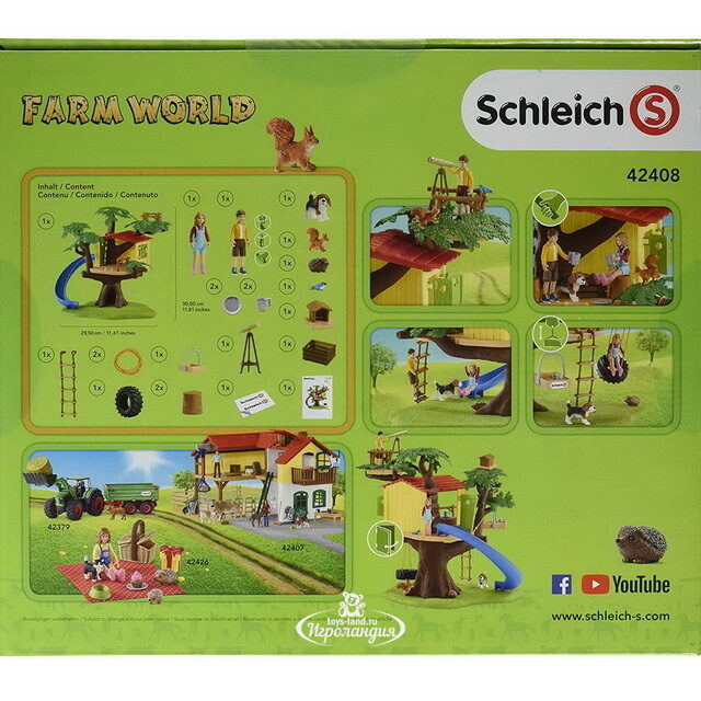 Игровой набор Домик на дереве с фигурками и аксессуарами Schleich