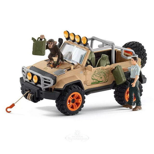 Игровой набор Рейнджер на внедорожнике с фигурками и аксессуарами Schleich