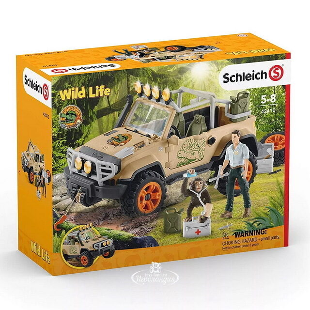 Игровой набор Рейнджер на внедорожнике с фигурками и аксессуарами Schleich