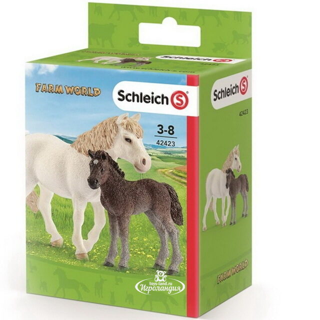 Набор фигурок Дартмурские пони: кобыла и жеребенок 2 шт Schleich