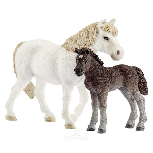 Набор фигурок Дартмурские пони: кобыла и жеребенок 2 шт Schleich