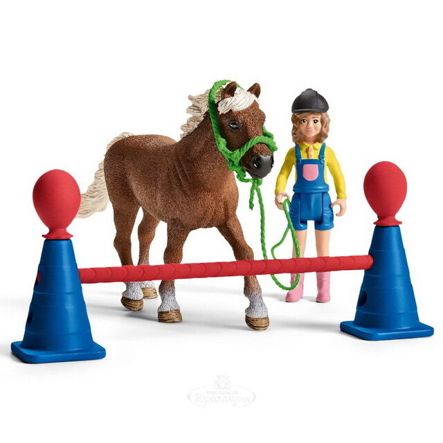 Игровой набор Спортивная тренировка для пони с аксессуарами Schleich