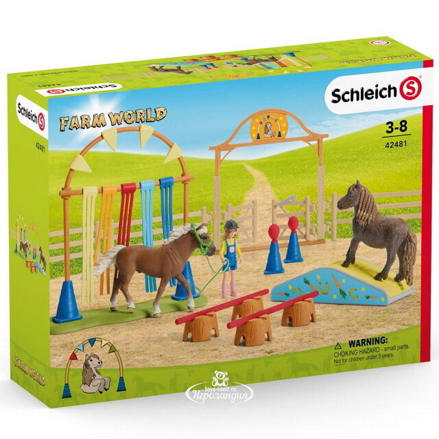 Игровой набор Спортивная тренировка для пони с аксессуарами Schleich