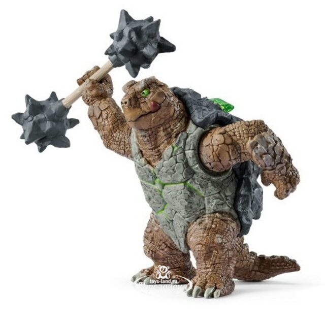 Фигурка монстр Черепаха в броне с оружием с подвижными руками, Eldrador Schleich