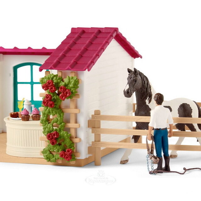 Игровой набор Кафе для наездников Cups & Saddles с фигурками и аксессуарами Schleich