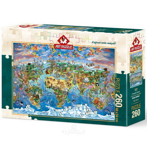 Карта-пазл Цвета мира - Мария Робинки, 260 элементов Art Puzzle