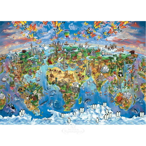 Карта-пазл Цвета мира - Мария Робинки, 260 элементов Art Puzzle