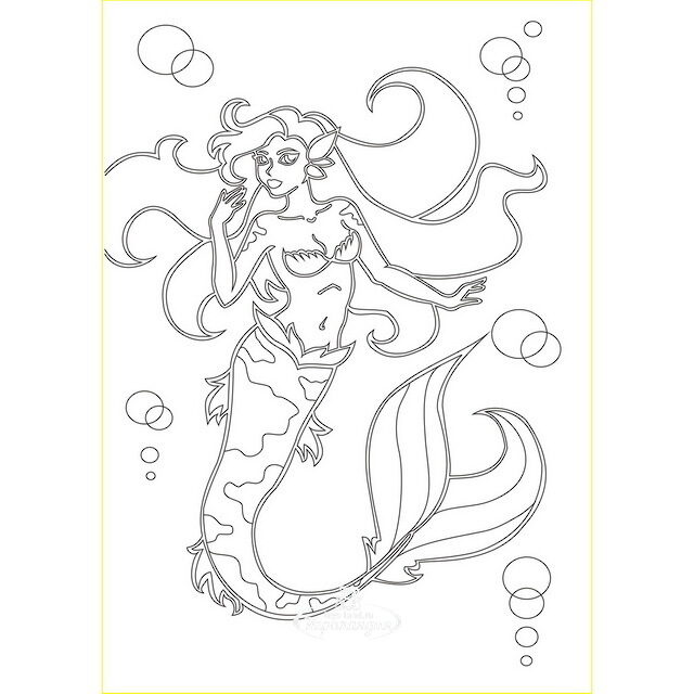 Раскраска блестками Русалка и Кошка 21*30 см, 2 шт Ассоциация Развитие