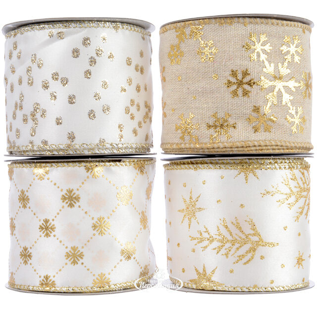 Декоративная лента Шабли: Ромбы 270*6 см Kaemingk (Кейминг)