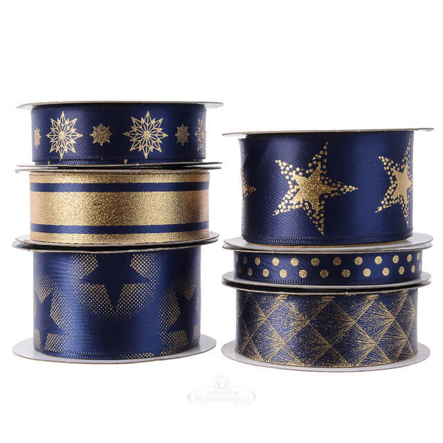 Набор декоративных лент Ночные Грезы 5 м, 6 шт Kaemingk