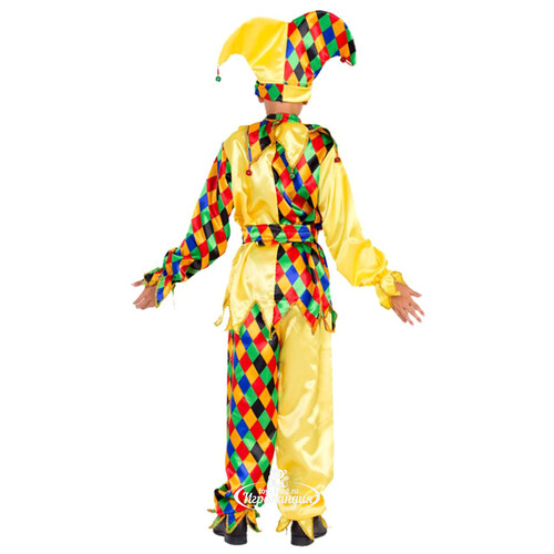 Карнавальный костюм Шут Карамболь, рост 122 см Батик