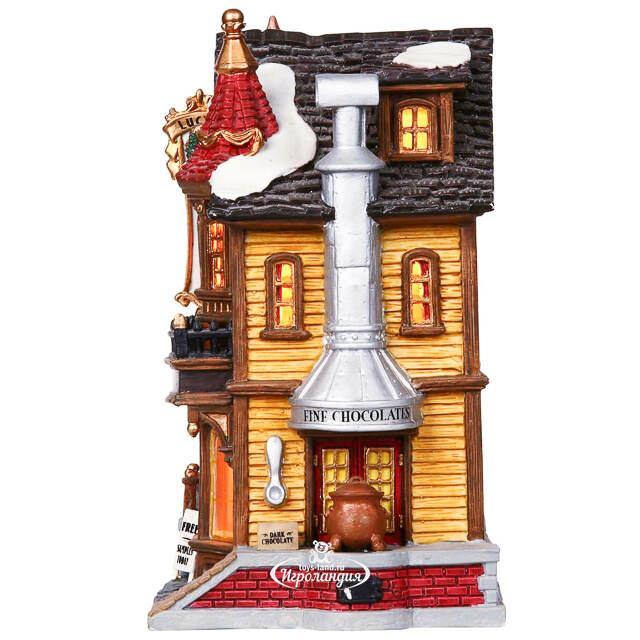 Магазин шоколада Lucys Chocolate Shop 18*14 см, подсветка Lemax