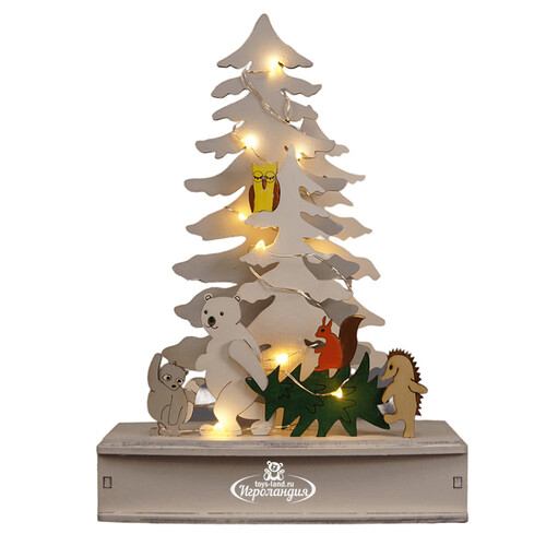 Новогодний светильник Веселые Друзья 24*17 см, 10 LED ламп, на батарейках Star Trading (Svetlitsa)